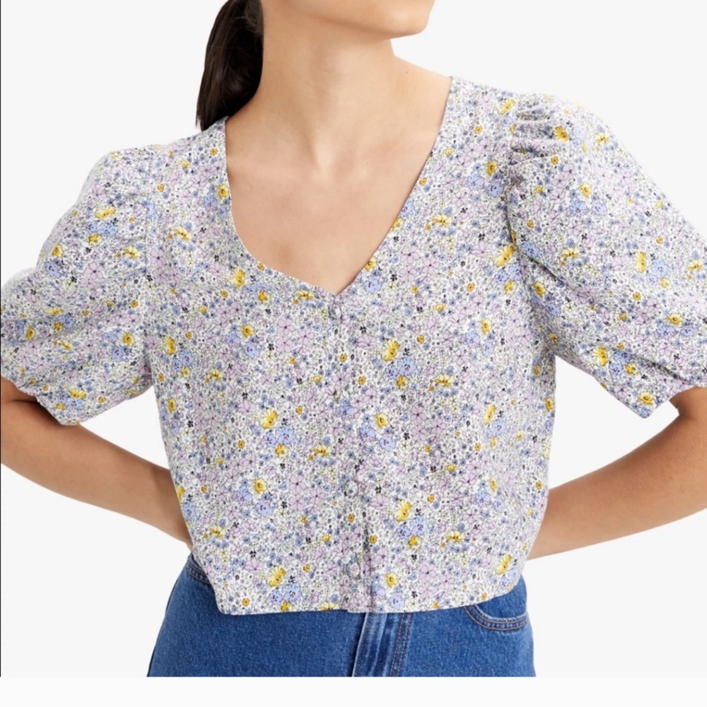 Levi's Balloon Sleeve Floral Top